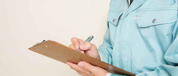 Researcher with clipboard