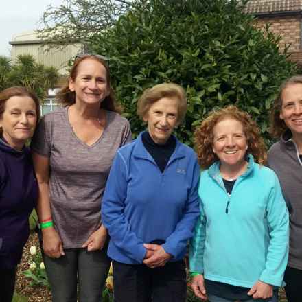 Smiling group of women