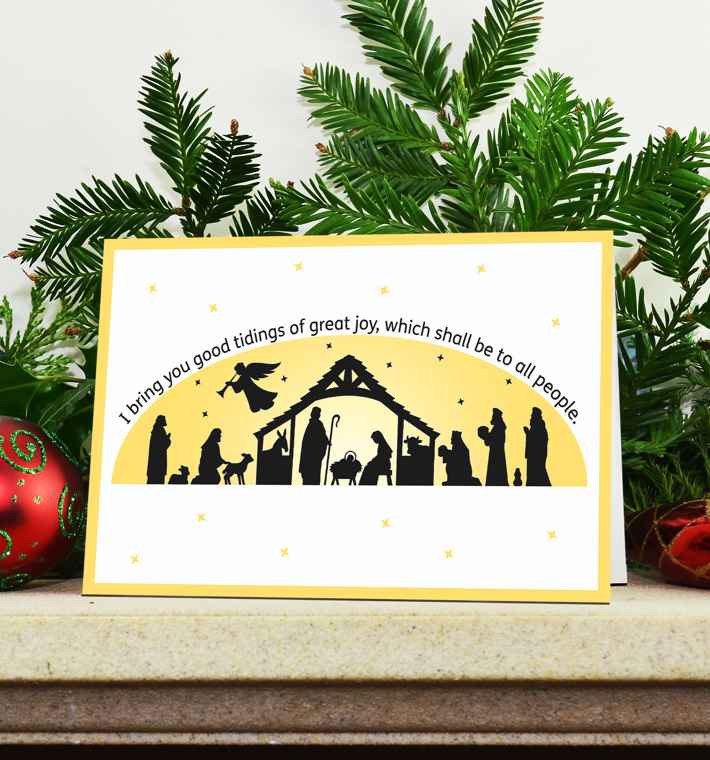 Tidings Of Great Joy Deco Mantle